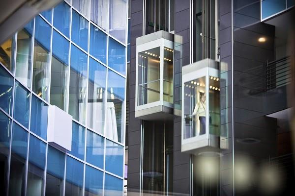 machine room passenger commercial elevator outdoor