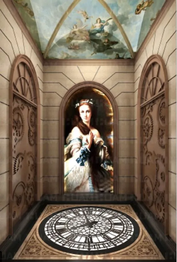 Элитная отделка салона пассажирского лифта Luxury decoration cabin passenger elevator
